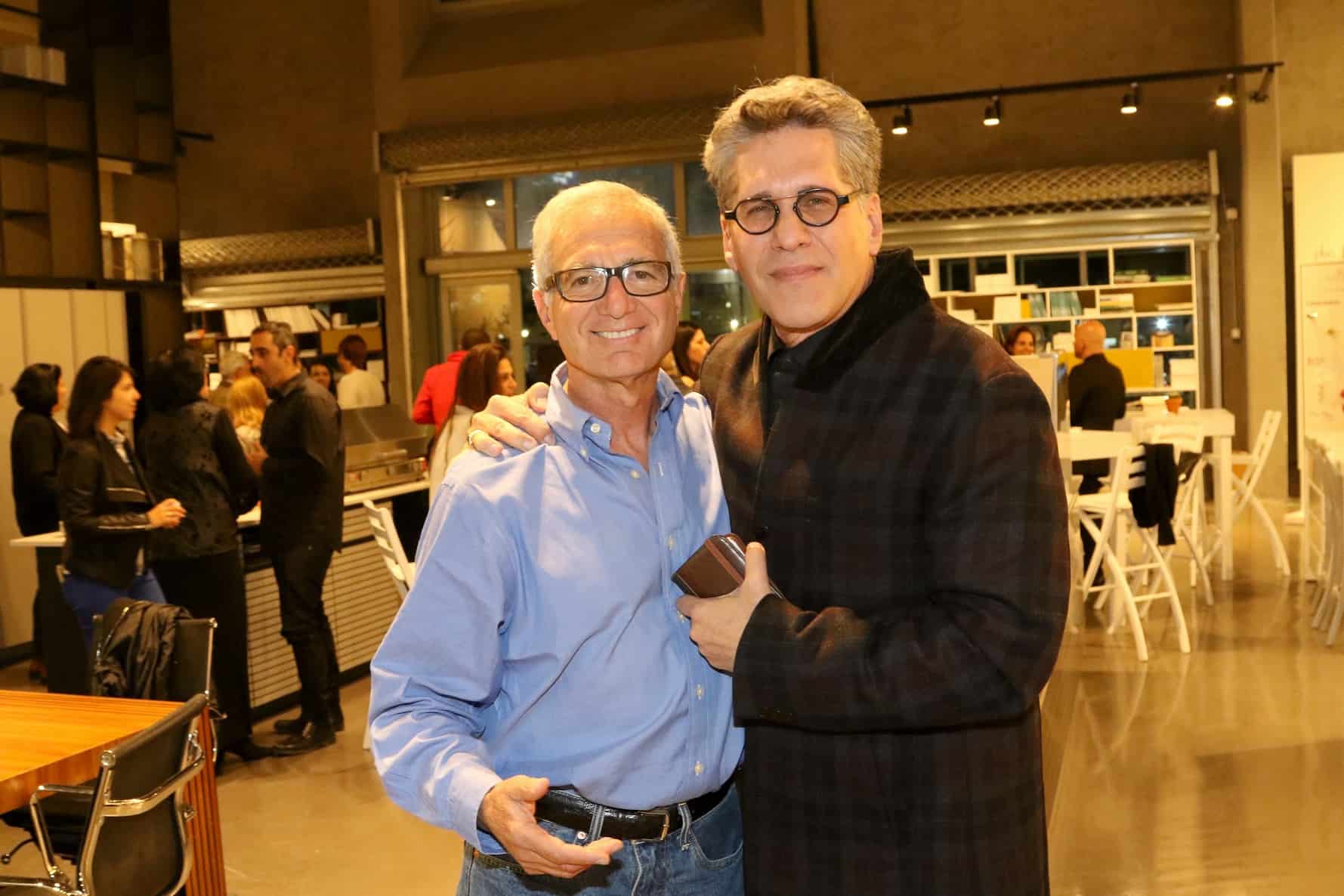 מס. 3  - מימין האדריכל פרופסור יוסף פרידמן ויצחק אייבל