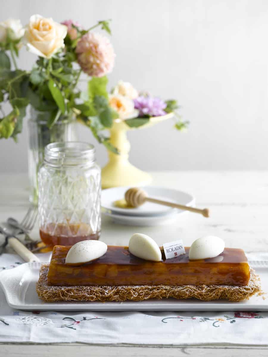 רולדין עוגת קדאיף תפוחים בדבש צילום רונן מנגן