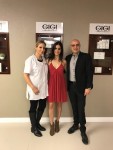 ביקור של לונה מנסור בGIGI, חיים זר סמנכל GIGI, לונה מנסור, מיכל חלילי המדריכה הראשית GIGI, צילום יחצ