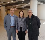 חיים בן סימון, מנכל Sodexo CIBUS, סופי בלון יור מועצת המנהלים Sodexo ואודי בן שמעון, מנכל Onsite Sodexo. צילום-יחצ