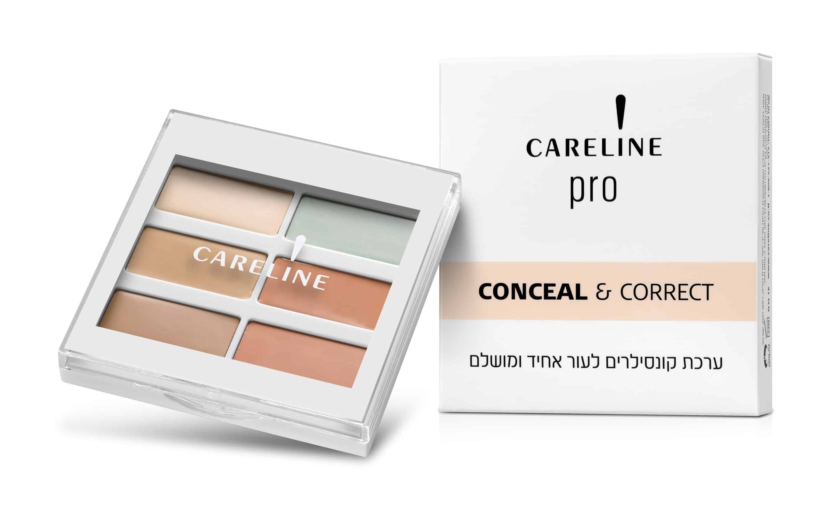 קרליין CONCEAL & CORRECT ערכת קונסילרים לעור אחיד ומושלם מחיר 69.90 שח צילום מוטי פישביין (Custom) (1)