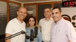מימין מיכאל לוי, עמיר הירשברג משמאל דנה הירשבג, דידי הררי שם צלם מורג ביטן אישור לפרסום ללא תשלום