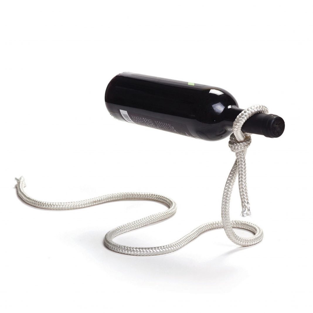 5. חבל לאסו מחזיק בקבוק יין בעיצוב ישראלי, 99 שח ,להשיג ב- www.Gadgetshop.co.il, יחצ