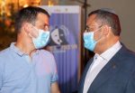 משה ליאון ושאול מרידור בהצגת תיאטרון החאן 7.9.2020