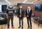 מימין לשמאל – שחר אלכסנדר ראש עיריית כרמיאל משה קונינסקי מיכאל אלכסנדר (2)