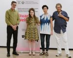 סטיוארט וייצמן שלי סתת קומבור רחל זילברפרב שרייבר ועדי שטרן – בצלאל מארחים את סטיוארט וייצמן צילום דור קדמי (2) (002)