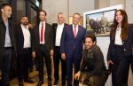 מימין יערית שושן , הצלם פיני סילוק,משה ליאון, ח״כ אריאל קלנר, שר העליה ד״ר שמעון סבג, והקליטה ואופיר קלנר והעוזר שלו קרדיט צילום יוסף